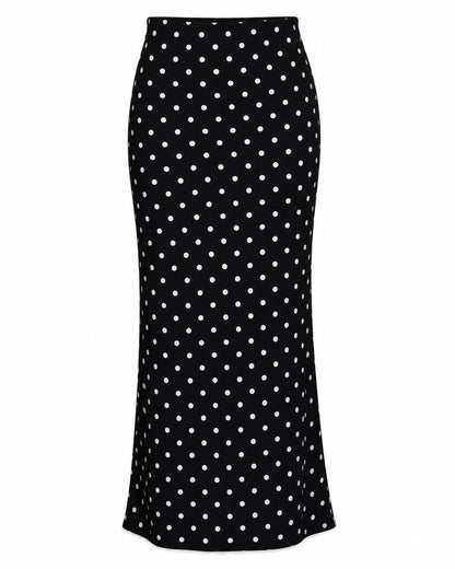 Falda Polka Black