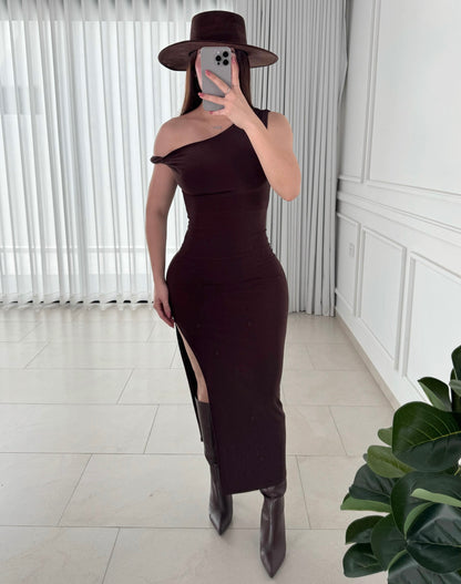 Vestido Divine Brown