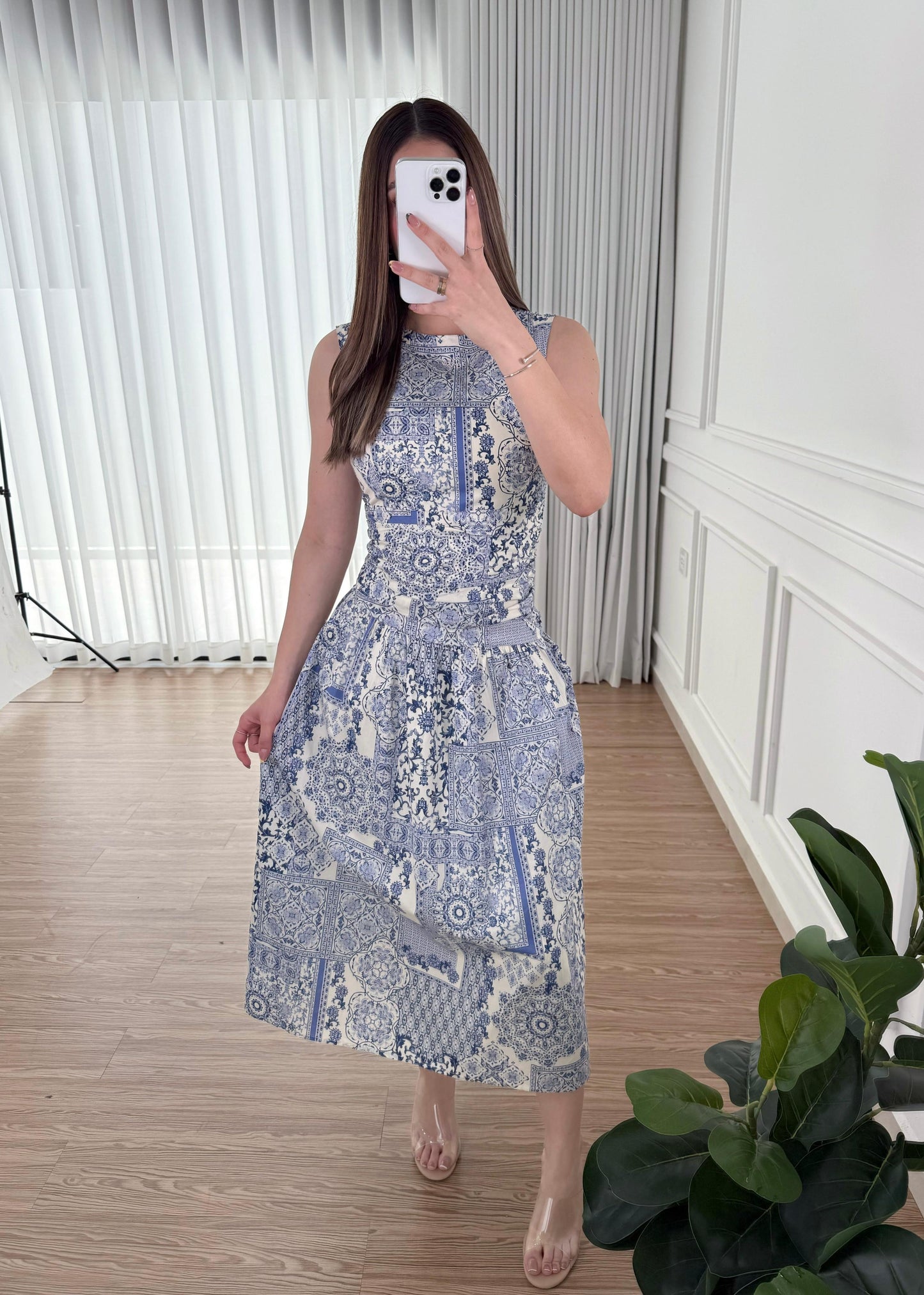 Vestido Porcelain Blue