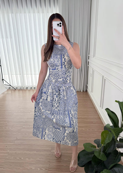 Vestido Porcelain Blue