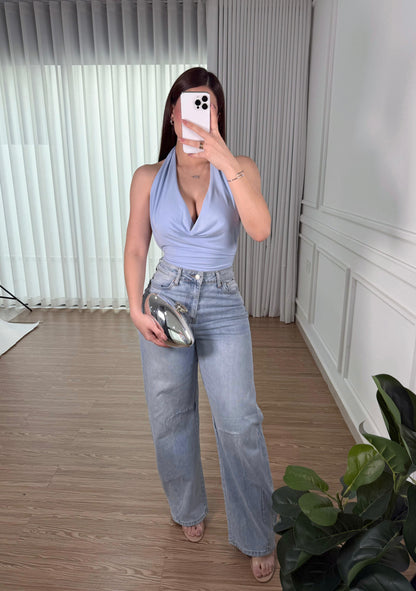 Top Halter Blue