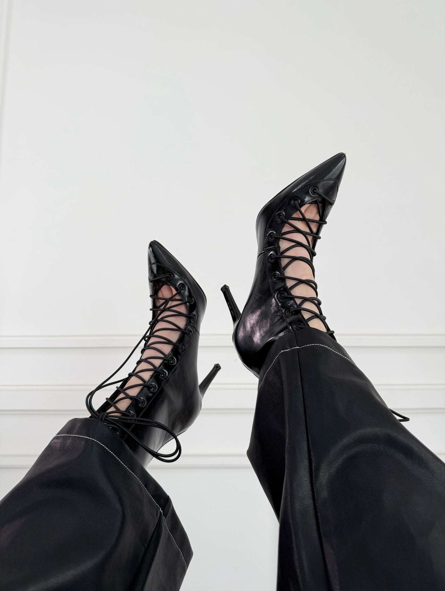 Zapatillas Lace Up Black