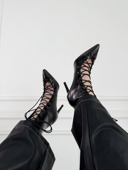 Zapatillas Lace Up Black