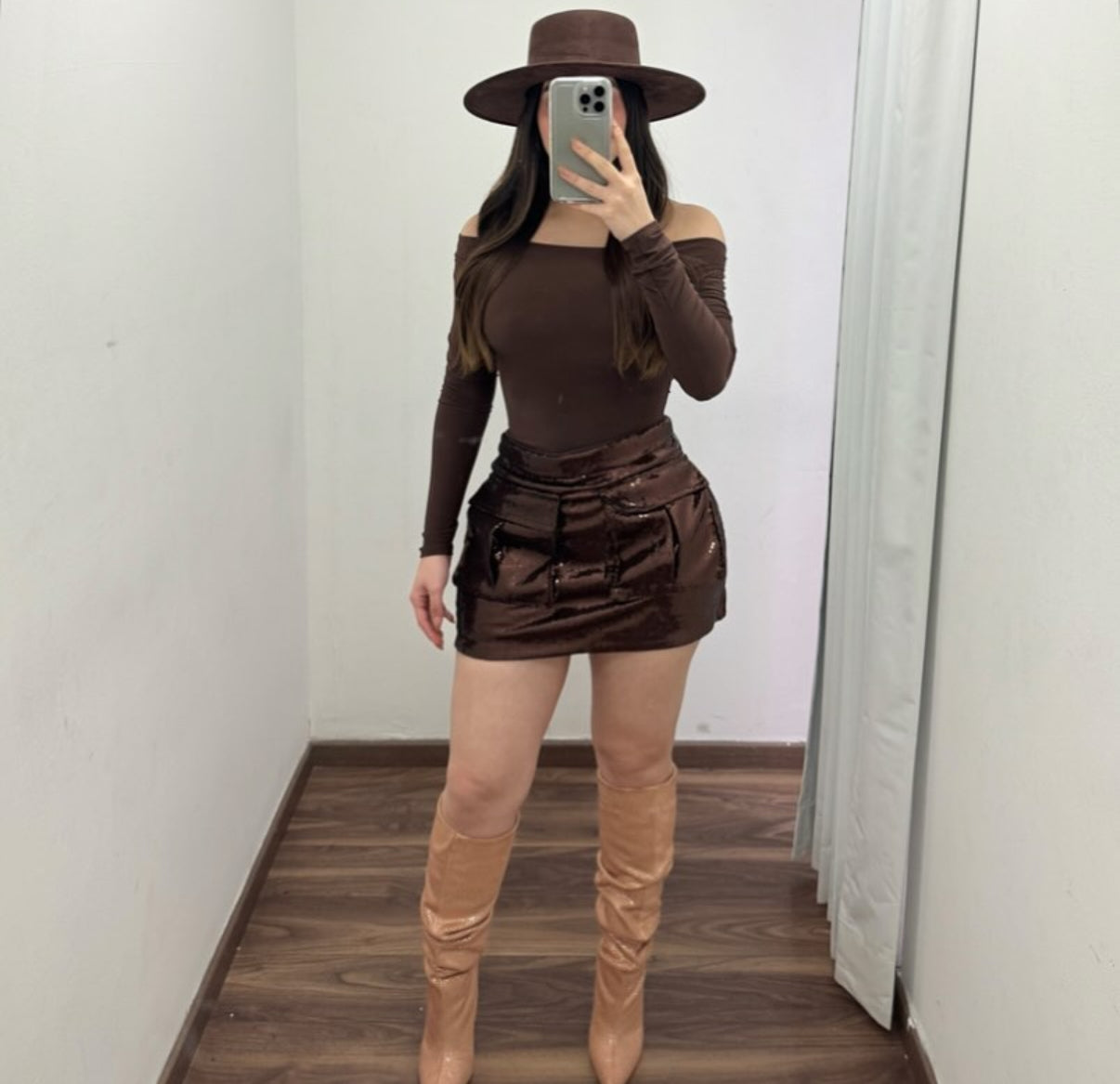 Falda Sequien Brown