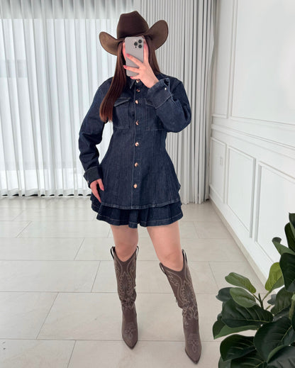 Chamarra Western Denim