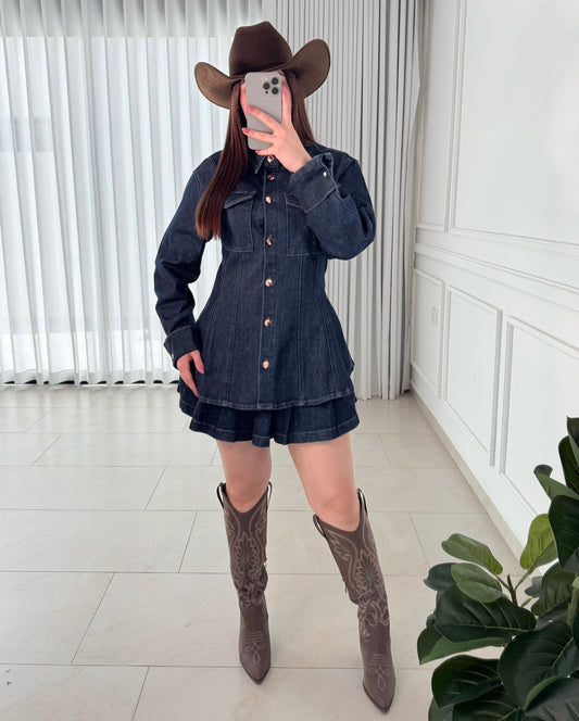Chamarra Western Denim