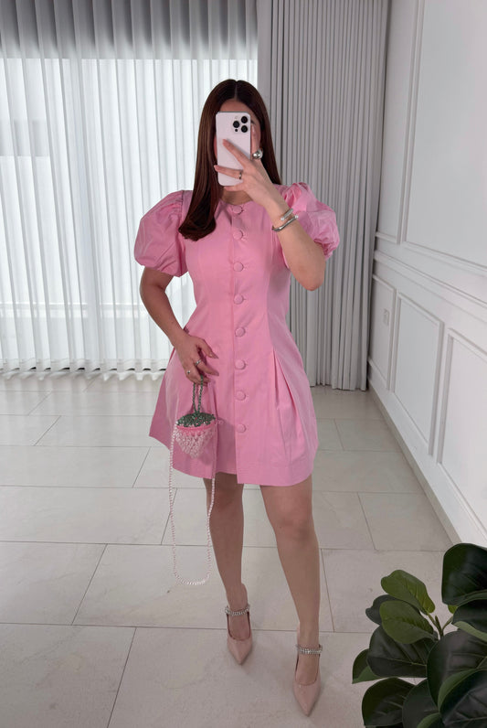 Vestido Puff Pink