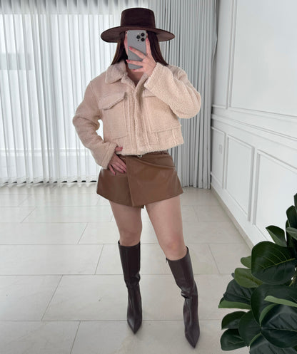 Short Buckle Caramel