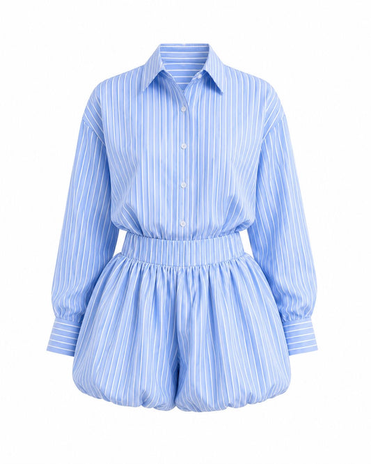 Conjunto Pinstripe Blue