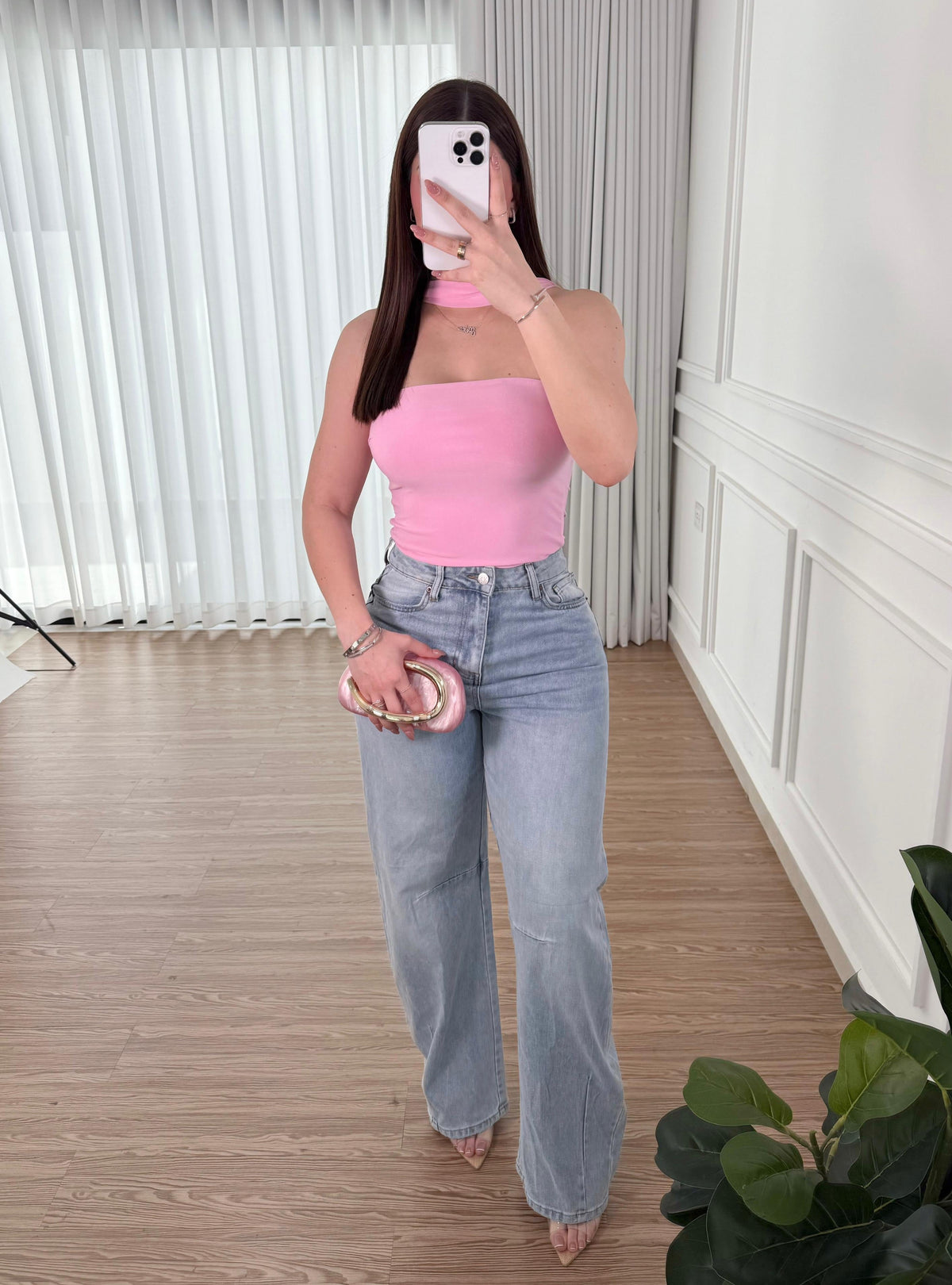 Pink Rib Top Top Rib Pink – Peka Boutique