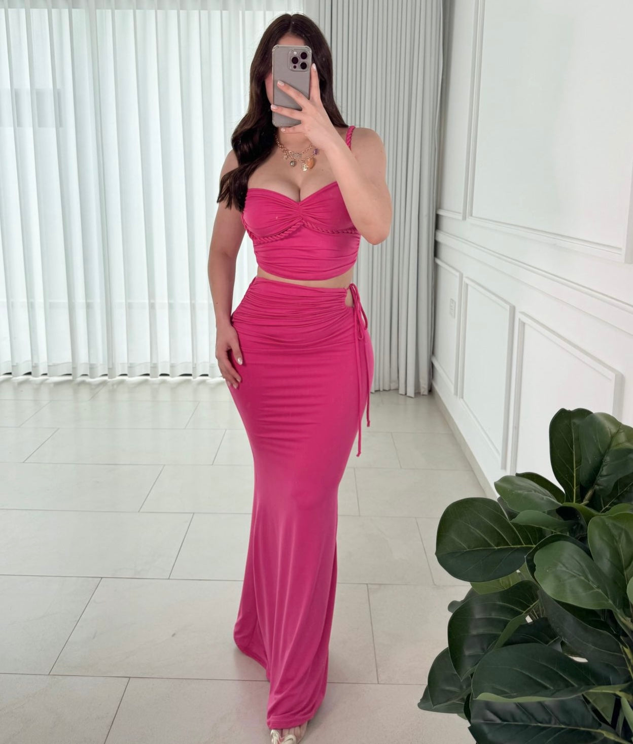 Conjunto Goddess Fucsia