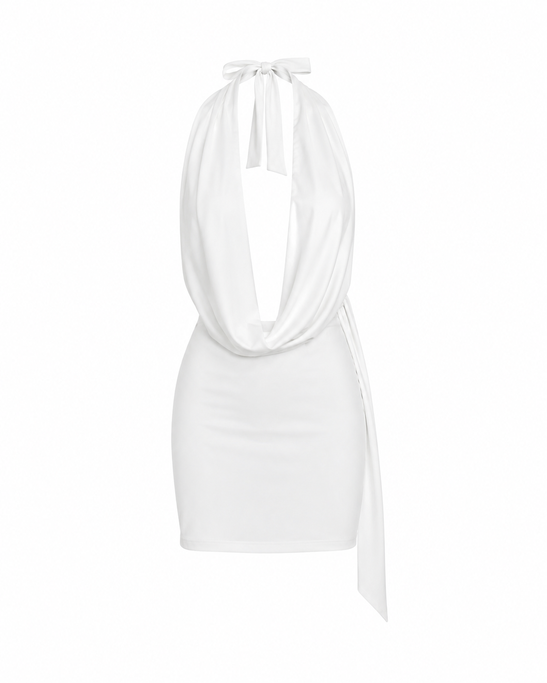 Vestido Lace Up White