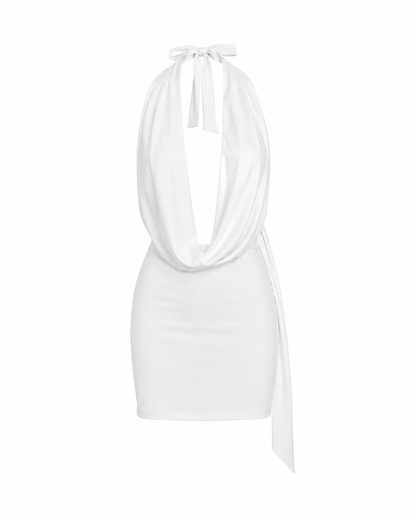 Vestido Lace Up White