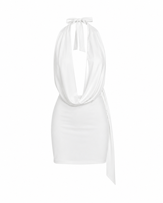 Vestido Lace Up White