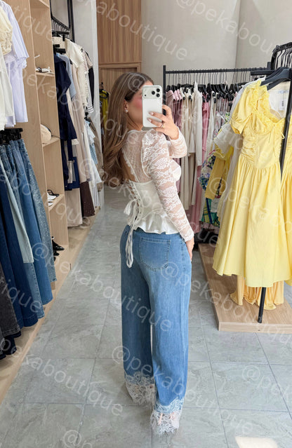 Pantalón White Lace
