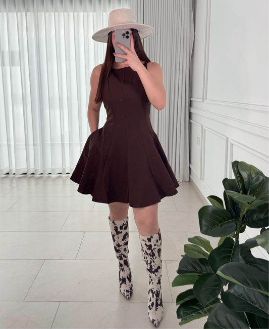 Vestido Silhouette Brown