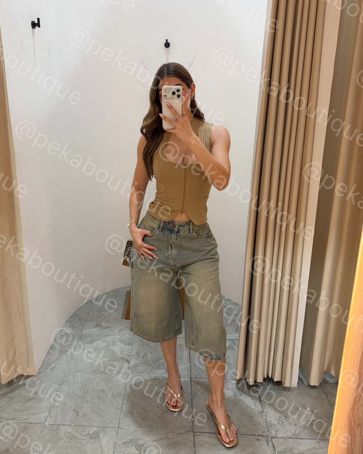 Blusa Keyhole Nude