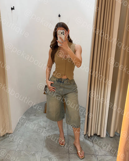 Blusa Keyhole Nude