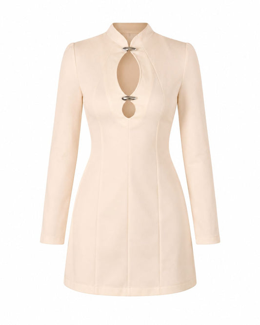 Vestido Slit Cream