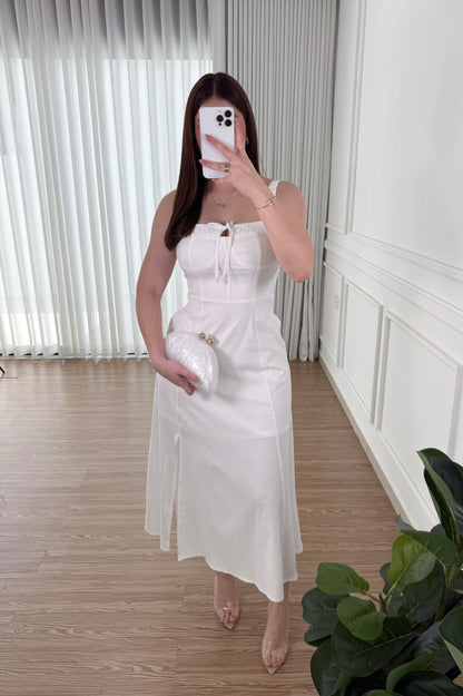 Vestido Milkmaid White