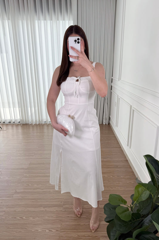 Vestido Milkmaid White