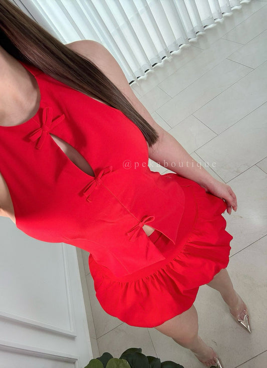 Blusa Halter Red