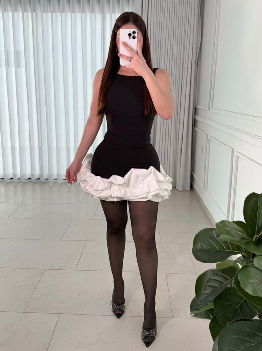 Vestido Peplum Black