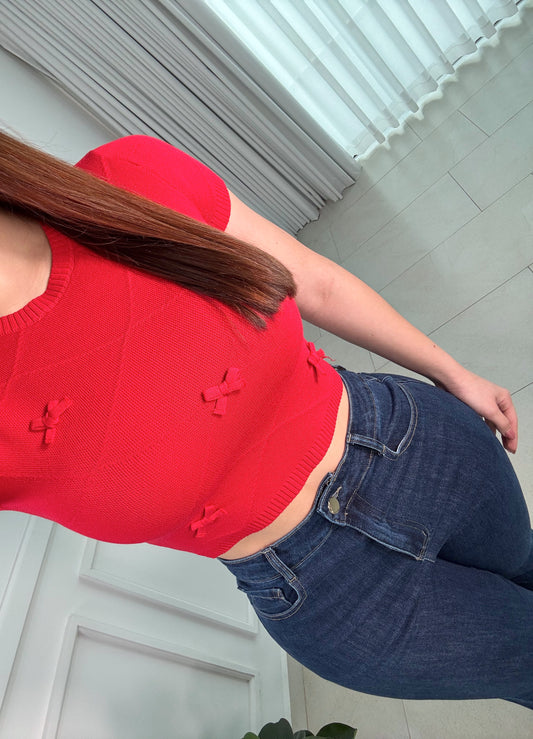 Blusa Bowtie Red