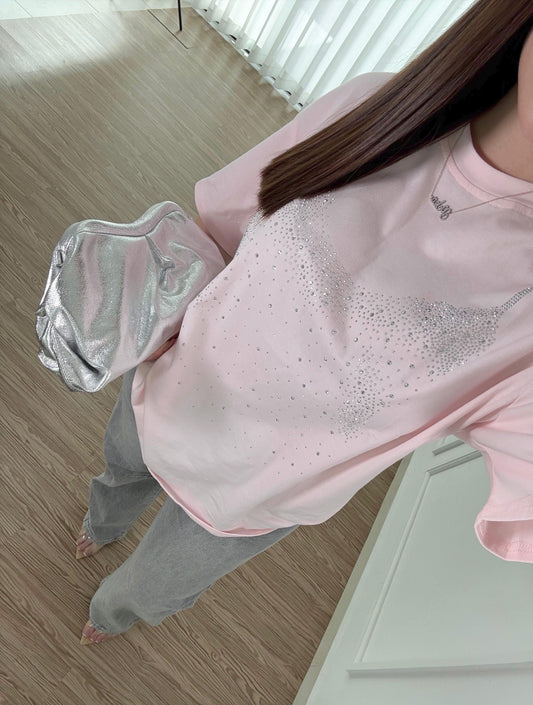 Blusa Rhinestone Pink