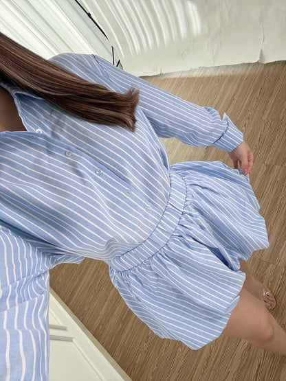 Conjunto Pinstripe Blue