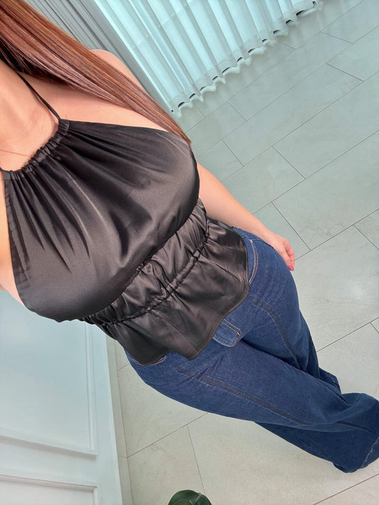 Top Halter Black