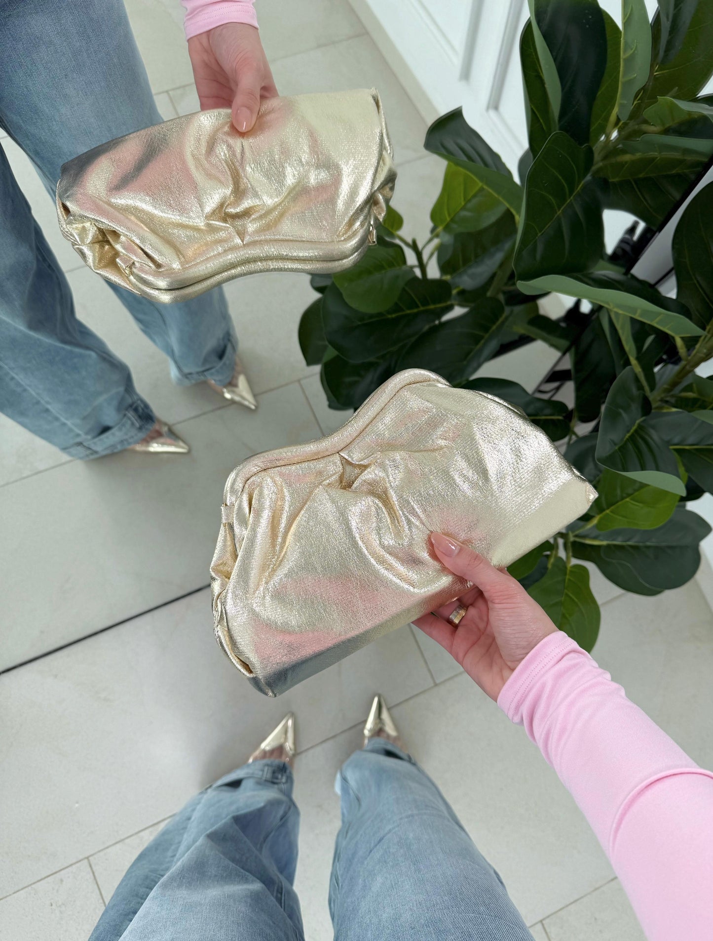 Bolsa Puff Golden