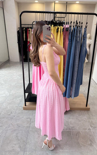 Vestido Broderie Pink