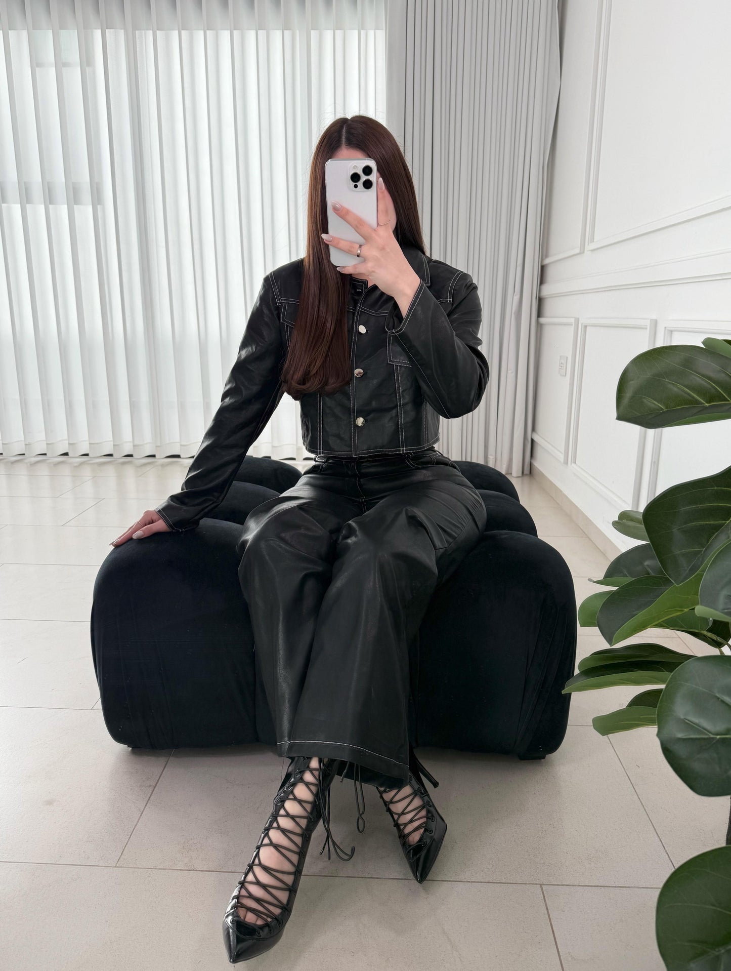 Zapatillas Lace Up Black