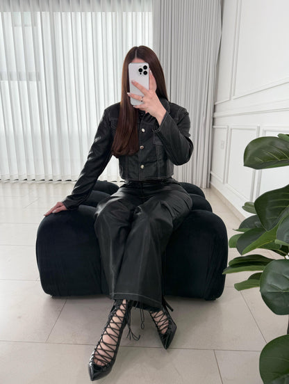 Zapatillas Lace Up Black