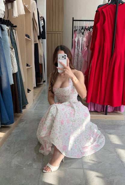 Vestido Floral Pink