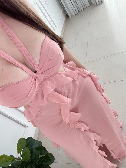 Vestido Flutter Pink