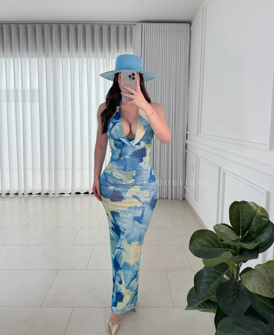 Vestido Petals Blue