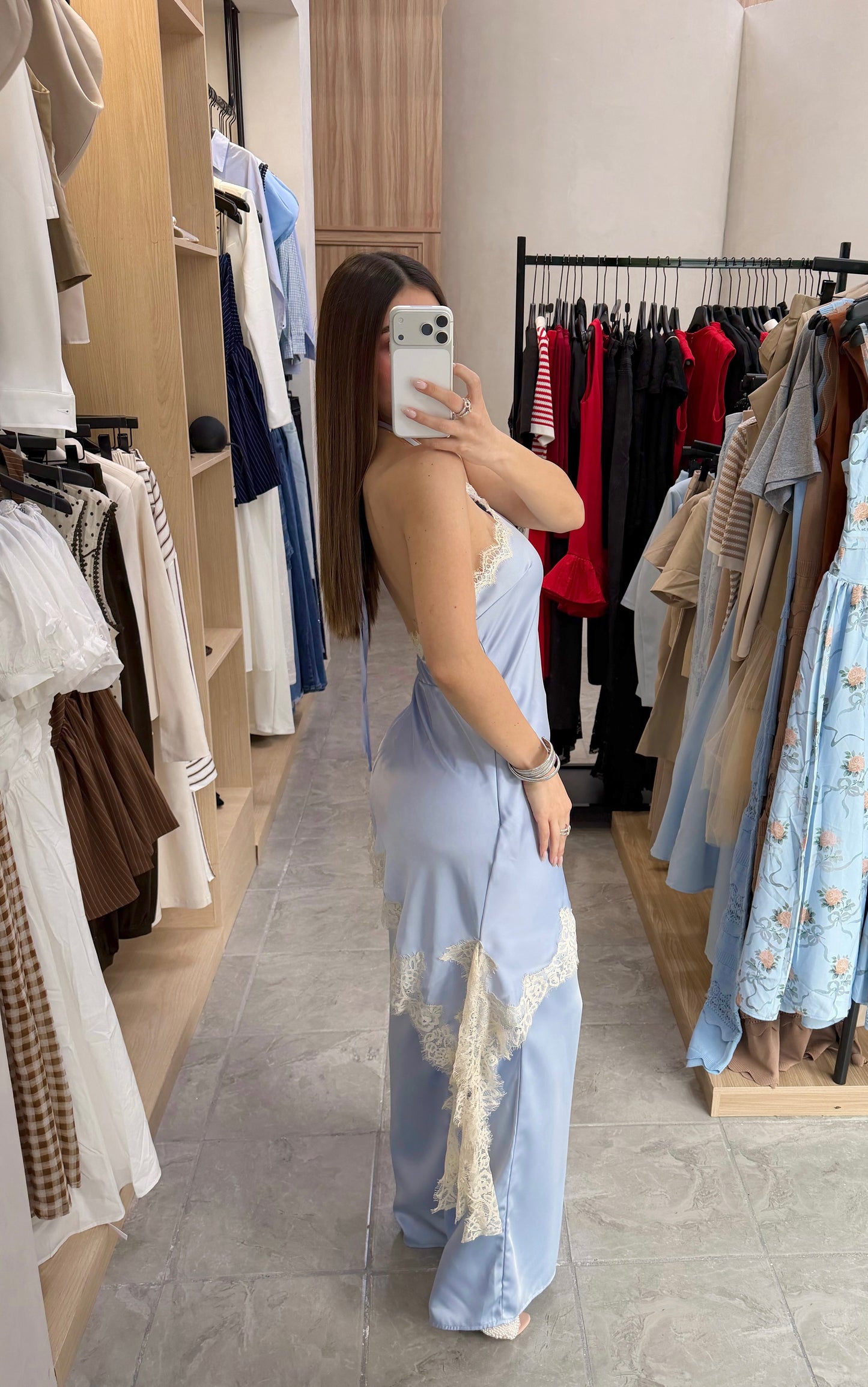 Jumpsuit Satin Blue