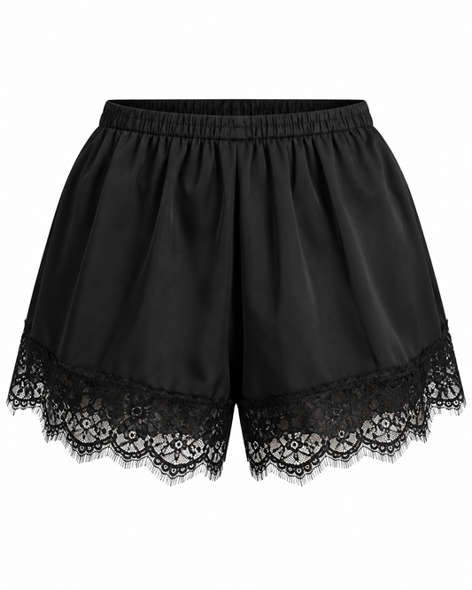 Short Satin Black