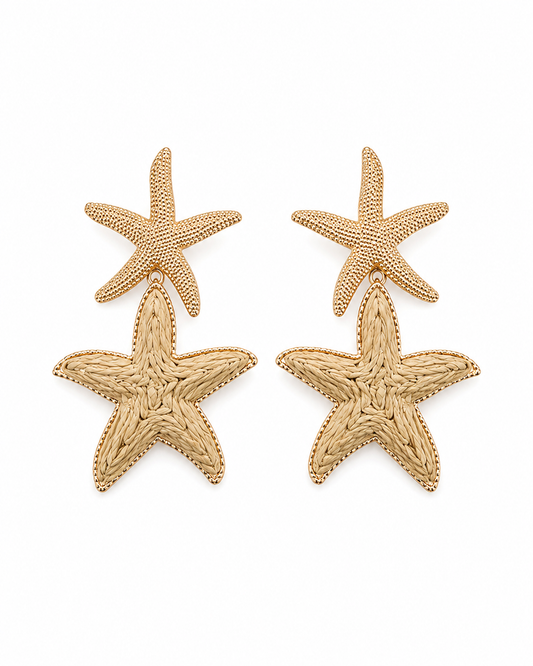 Aretes Doble Estrella