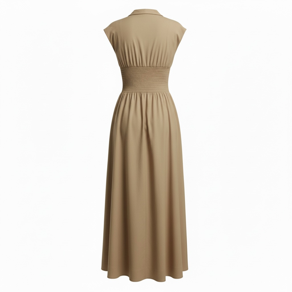 Vestido Front Zip Nude