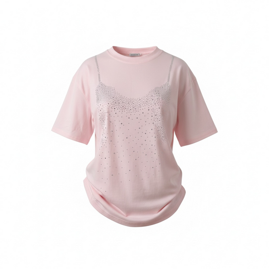 Blusa Rhinestone Pink