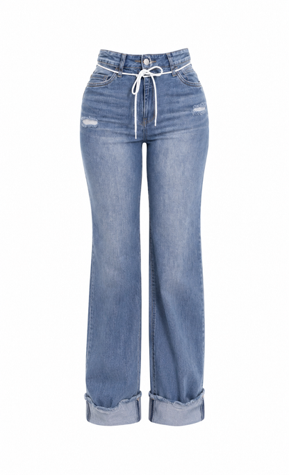 Pantalón Drawstring Denim