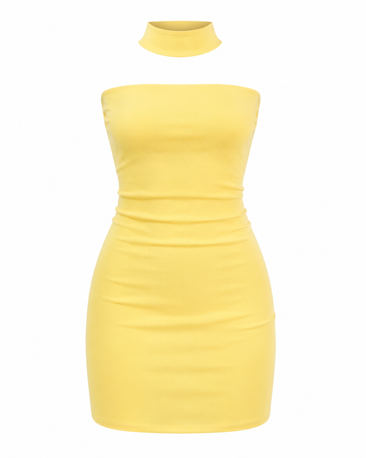 Vestido Chocker Yellow