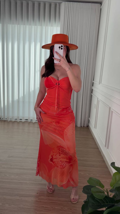 Vestido Orchid Orange